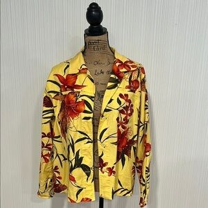 Floral Yellow Designer Jacket